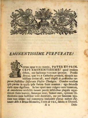 Ad Eminentissimum Ac Reverendissimum Principem Dominum Dominum Angelum Mariam S.R.E. Tit. S. Marci Presbyterum Cardinalem Quirinum Ejusdem S.R.E. Bibliothecarium, Archiepiscopum, Episcopum Brixiensem, Ducem ... P. Udalrici Weis, Benedictini Ursinensis Epistola Apologetica Contra P. Fortunati A Brixia Calumnias, Aliosque &c.