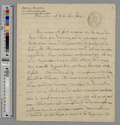 Brief an Eleazar Mauvillon
