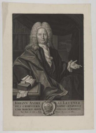 Bildnis des Iohann Andreas Leutner