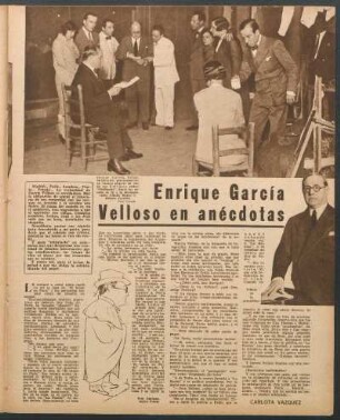 Enrique García Velloso en anécdotas