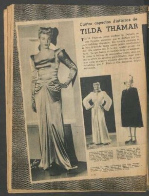 Cuatro aspectos distintos de Tilda Thamar