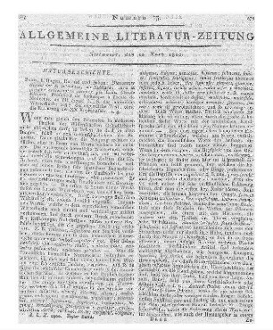 Jahrbuch zur Beförderung der Glückseligkeit vor und in der Ehe. Für das Jahr 1800. Hrsg. v. Inconnu. Leipzig. Gräff 1800