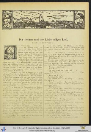 Der Heimat und der Liebe seliges Lied.