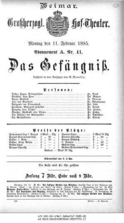 Das Gefängniß