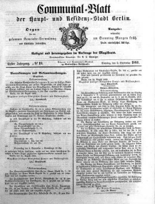 1860,10: No. 10, 2. September 1860