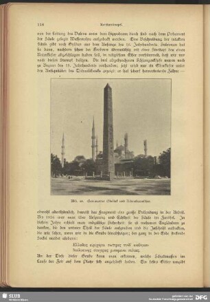 Gemauerter Obelisk und Achmedsmoschee