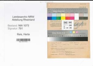 Entnazifizierung Herta Reis , geb. 13.04.1915 (Lehrerin)
