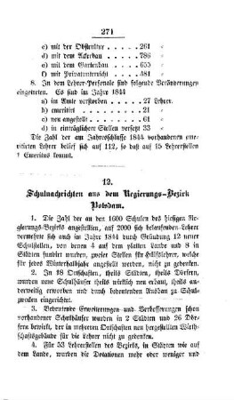 Schulnachrichten aus dem Regierungs-Bezirk Potsdam