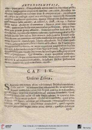 Cap. IV.: Utilitas Ethica