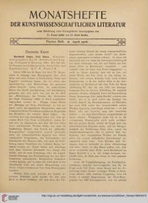 Viertes Heft (April 1906)