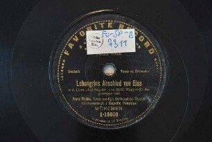 Lohengrins Abschied von Elsa a. d. Oper "Lohengrin" (C-dur) / von Rich. Wagner