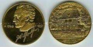 Medaille Goethes Gartenhaus