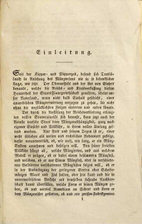 Das Münzwesen in Teutschland nach seinem jetzigen Zustand : mit Grundzügen zu einem Münzverein teutscher Bundesstaaten