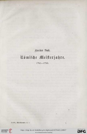 Zweites Buch: Römische Meisterjahre (1763 - 1768)