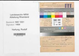 Entnazifizierung Rudolf Hartung , geb. 24.10.1891 (Arzt)