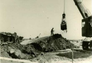 Deichbau Leybucht - Norden, Deutschland, 1928-1929, 1944-1950