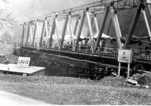 Wildberg Nagoldbrücke 1562 Montage Überbau