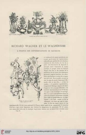 2: Richard Wagner et le Wagnérisme : à propos des représentations de Bayreuth