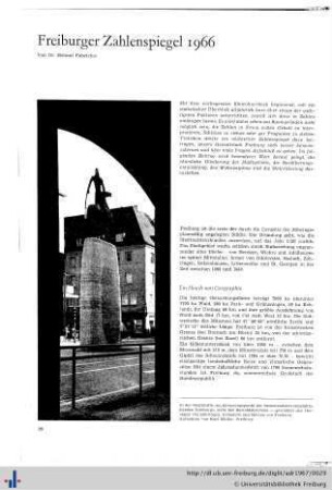 Freiburger Zahlenspiegel 1966.