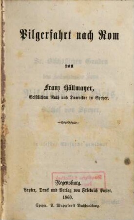 Pilgerfahrt nach Rom