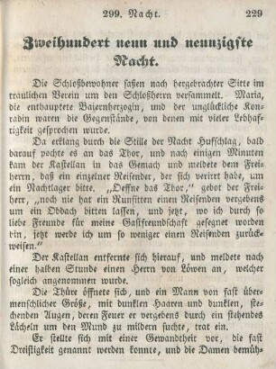 Zweihundert neun und neunzigste Nacht