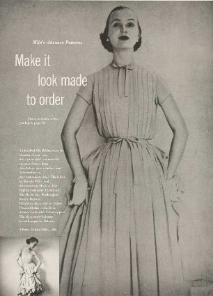 Modeaufnahme, Modell Ann Klem, Tearsheet (Mademoiselle)