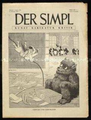 Satirezeitschrift in der amerikanischen Besatzungszone. 3. Jahrgang 1948