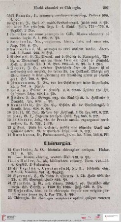 Chirurgia (Nr. 5415 - 5920)