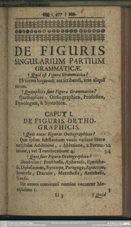 De Figuris Singularium Partium Grammaticae