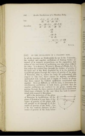 On the oscillations of floating body.