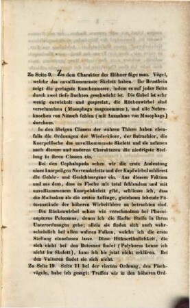 Nachträge zur Classification der Säugethiere und Vögel