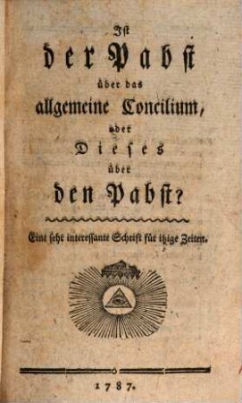 Neueste Sammlung jener Schriften, die von einigen Jahren her über verschiedene wichtige Gegenstände zur Steuer der Wahrheit im Drucke erschienen sind. 31. 1787