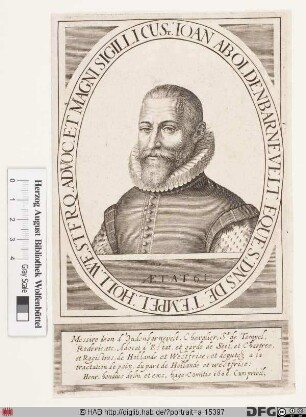 Bildnis Johan van Oldenbarnevelt, heer van Rodenrijs en Berkel