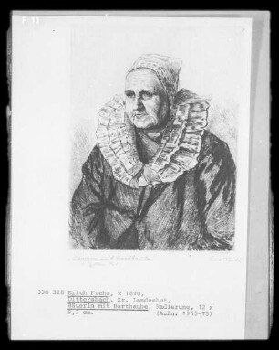 Bäuerin mit Barthaube (Dittersbach, Kreis Landeshut)