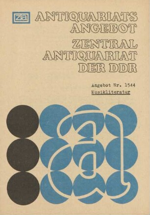 Nr. 1544: Musikliteratur