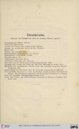 Desiderata