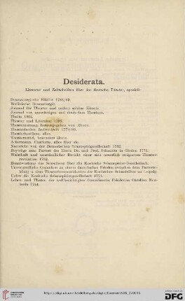 Desiderata