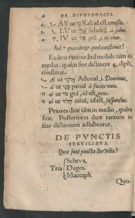 De Punctis Servilibus.