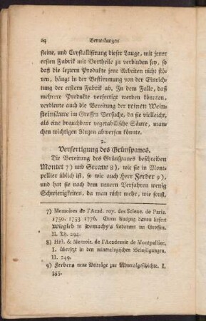 2. Verfertigung des Grünspanes