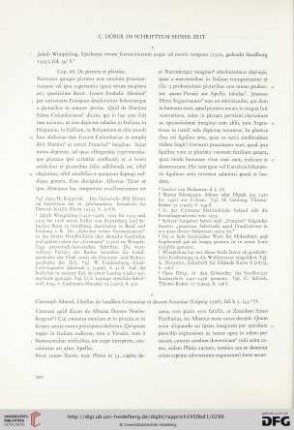 C. Dürer im Schrifttum seiner Zeit