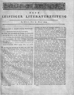 1809-05-31 : 65. Stück
