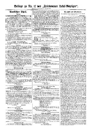 Beilage zu Nr.17