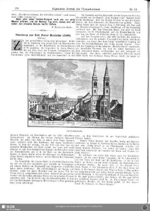 Nürnberg zur Zeit Peter Henleins(1500) (Schluss)