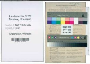 Entnazifizierung Wilhelm Andersson , geb. 05.03.1911 (Dolmetscher)