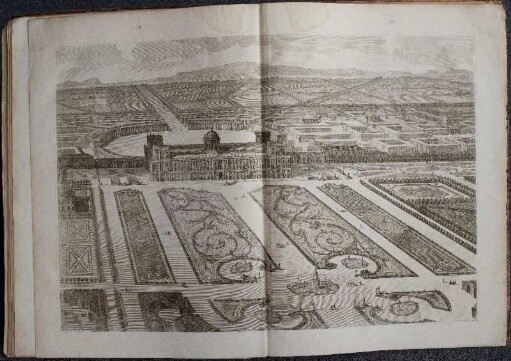 Tav. XIV. Veduta del gran Parterre del Giardino secondo la prima idea