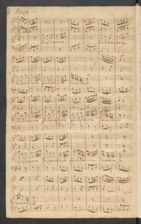 Sol nel tuo amore; S, strings, b; B-Dur