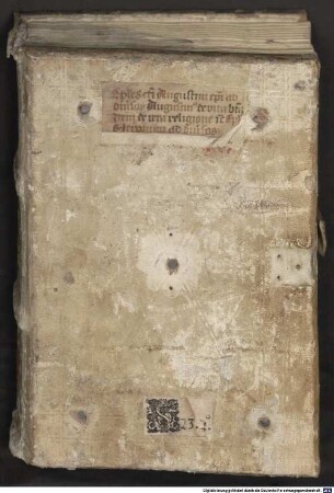 Augustini et Hieronymi aliorumque ad eos epistolae. Scripsit multa Oswaldus Nott de Tittmanning - BSB Clm 18533 b