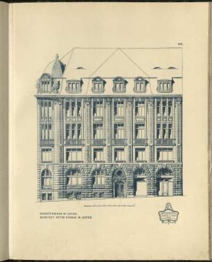 Geschäftshaus in Leipzig. Architekt: Peter Dybwad in Leipzig.