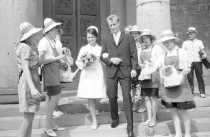 Hochzeit der Angehörigen der Blumen-Tombola der Bundesgartenschau Hildegard Emmerichs.