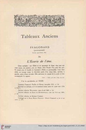 Tableaux Anciens (No. 50 - 59)